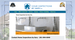 Desktop Screenshot of homeinspectionsbygary.com